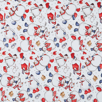 Snow Folks - Tossed Snowmen Multi Yardage