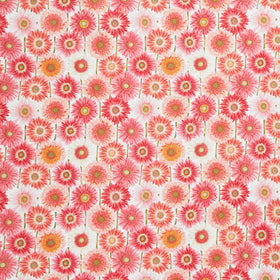 Bloomscape - Large Floral Pink Multi Yardage
