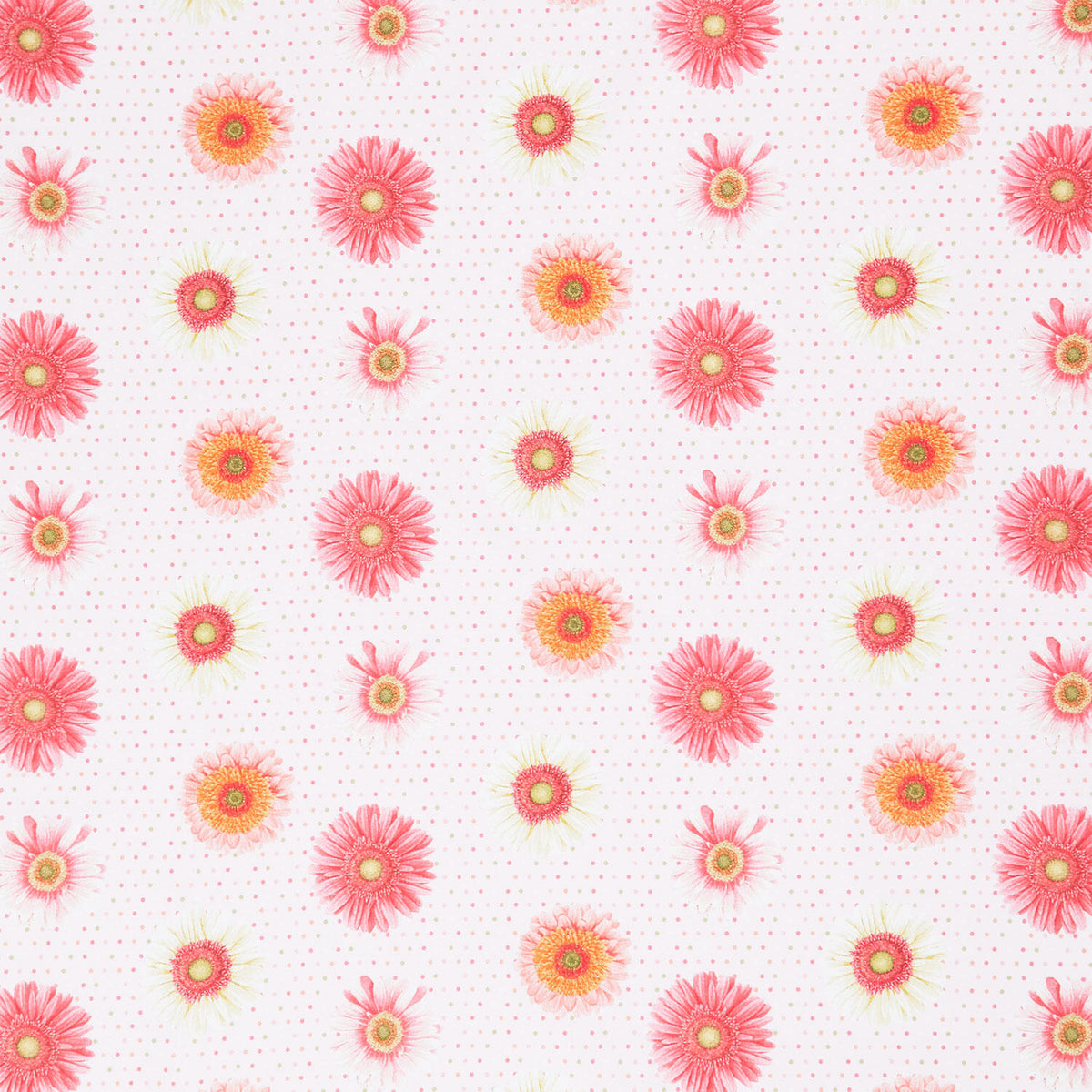 Bloomscape - Set Flowers Pink Multi Yardage