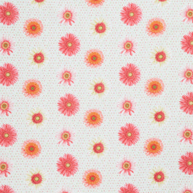 Bloomscape - Set Flowers Green Multi Yardage