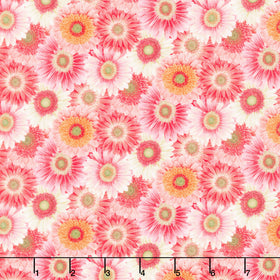 Bloomscape - Packed Flowers Pink Multi Yardage