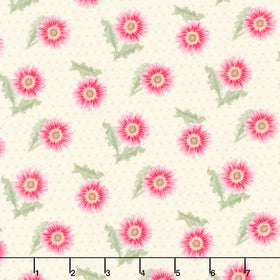 Bloomscape - Tossed Daisy Yellow Multi Yardage
