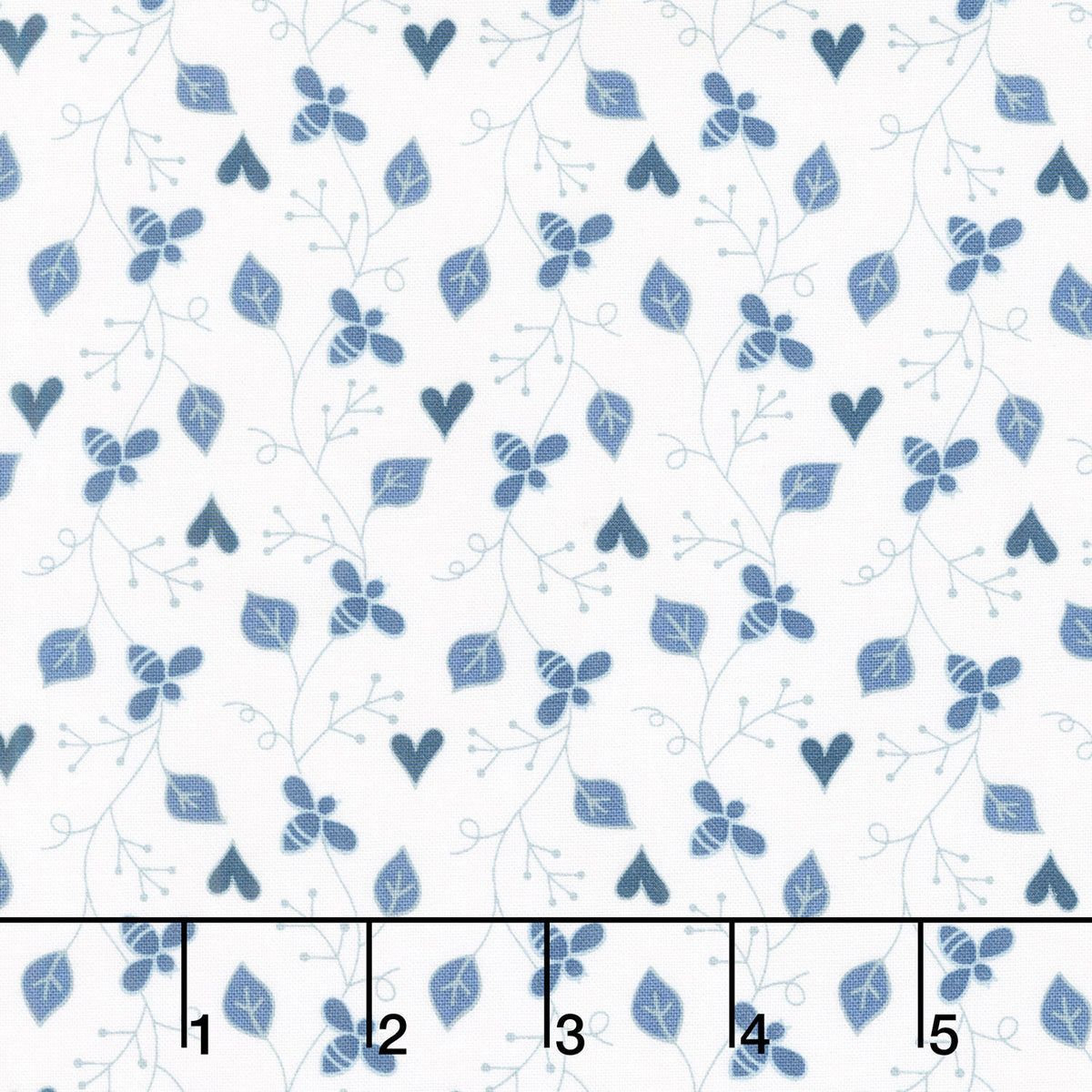Friendship Garden - Friendship Vine White Yardage
