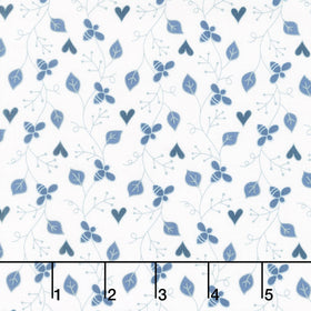 Friendship Garden - Friendship Vine White Yardage