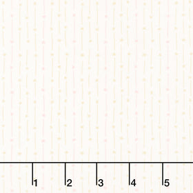 Hearth and Home - Star Stripe Cream Pink Yardage