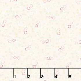 Hearth and Home - Daisy Dot Vine Cream Yardage