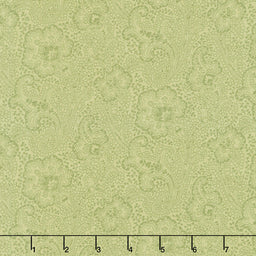 Every Heart Beats True - Paisley Patch Sage Yardage