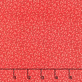 Sweet Christmas - Christmas Confetti Toss Red Digitally Printed Yardage