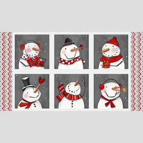 Snow Folks - Snowman Blocks Multi Panel