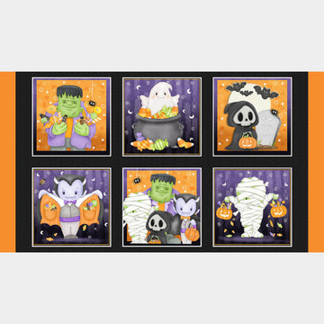 Moonlight Mischief - Monster Blocks Glow in the Dark Multi Panel