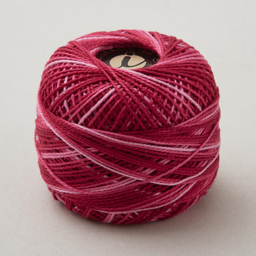 Missouri Star #8 Variegated Perle Cotton 10 Gram Ball - Rose (875)