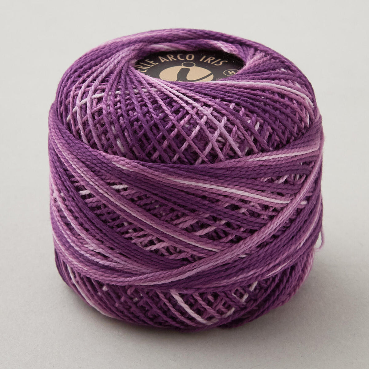 Missouri Star #8 Variegated Perle Cotton 10 Gram Ball - Grape (877)