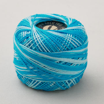 Missouri Star #8 Variegated Perle Cotton 10 Gram Ball - Aqua (891)
