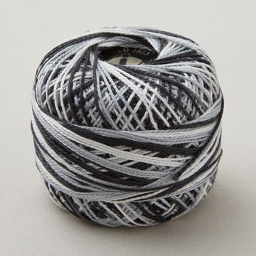 Missouri Star #8 Variegated Perle Cotton 10 Gram Ball - Steel (970)