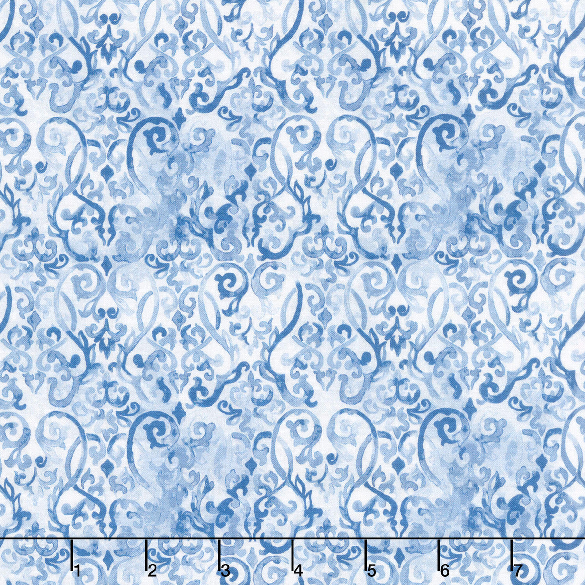 Sanctuary - Ironwork Blue Yardage