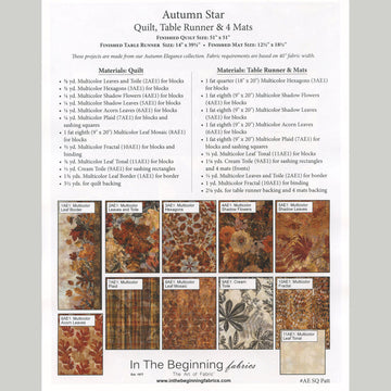 Autumn Star Quilt Pattern