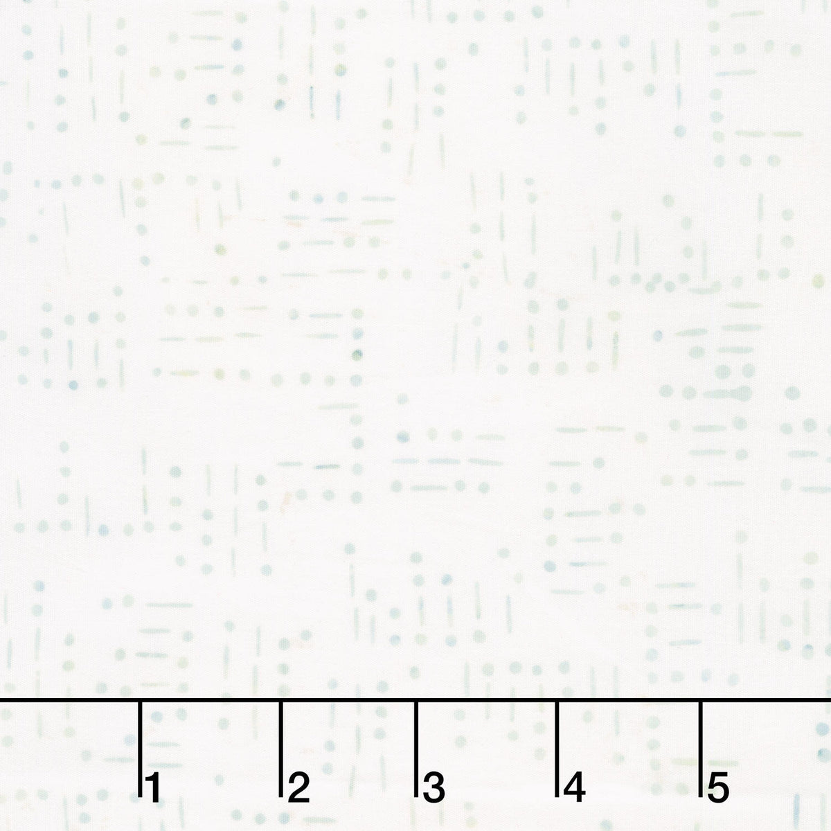 Missing You Batiks - Morse Code Words White Yardage