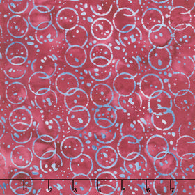 Missing You Batiks - Ink Splat Pink Pomegranate Yardage