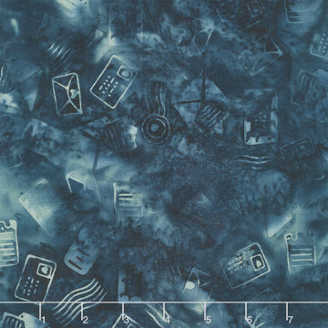 Missing You Batiks - Mail Blue Cornflower Yardage