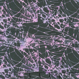 Boo Bash Batiks - Spiders and Webs Purple Black Yardage