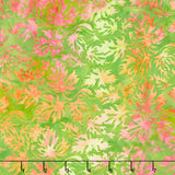 Posy Twist Batiks - Condensed Leaves Green Apple Yardage