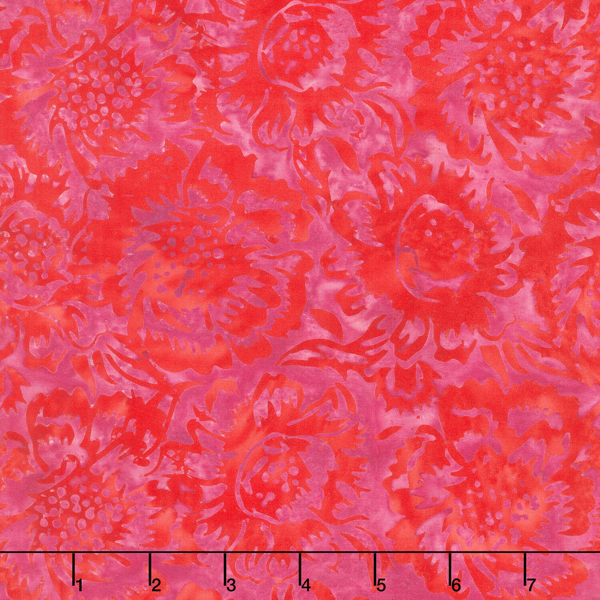Posy Twist Batiks - Large Floral Purple Jelly Yardage