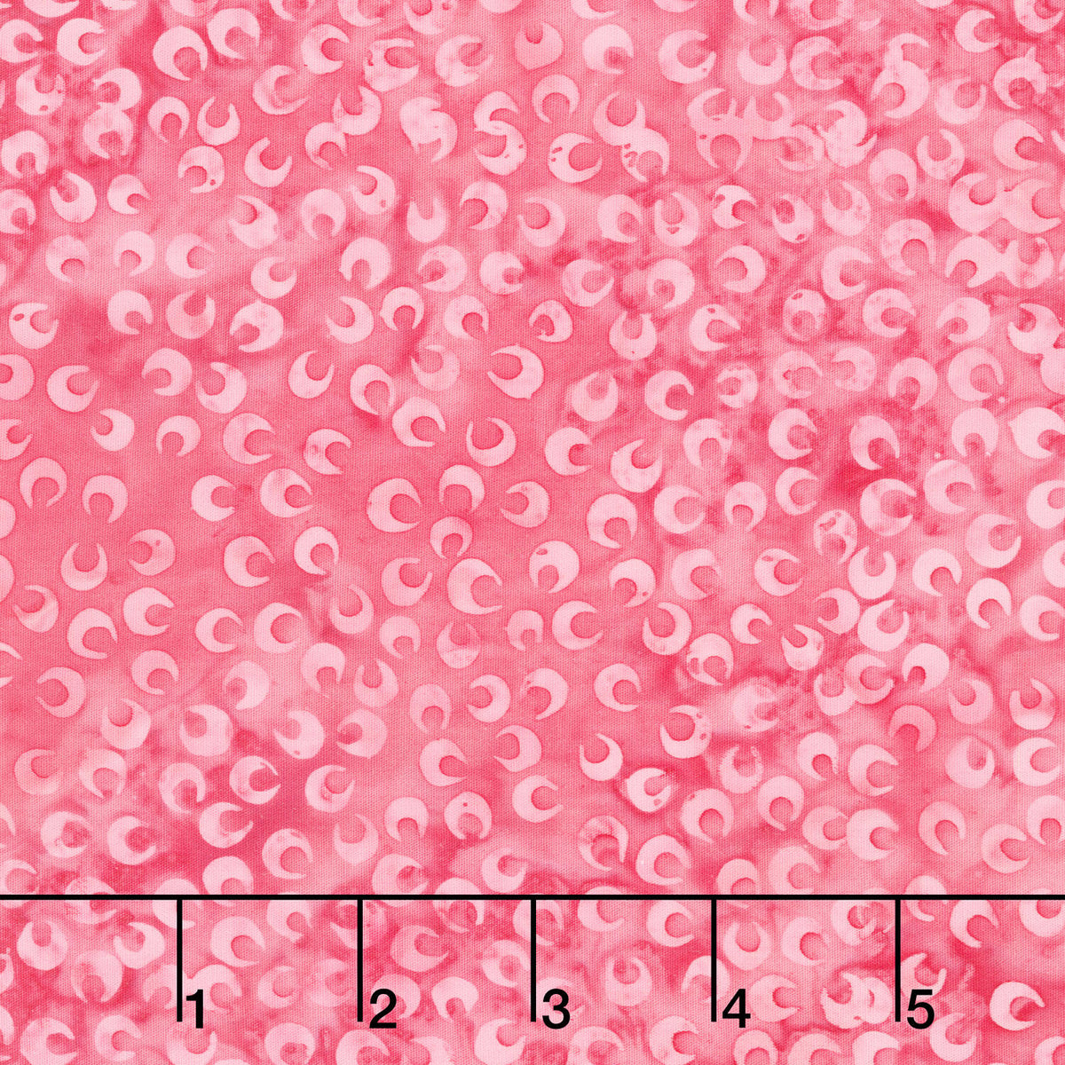 Posy Twist Batiks - Small Petals Pink Camelia Yardage