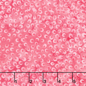 Posy Twist Batiks - Small Petals Pink Camelia Yardage