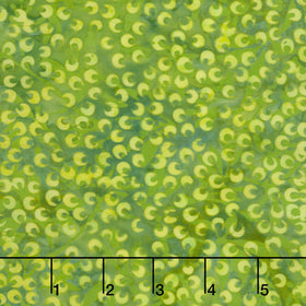 Springtime Bouquet Batiks - Small Petals Green Evergreen Yardage