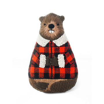 D.I.Y. Embroidered Doll Kit - Beaver