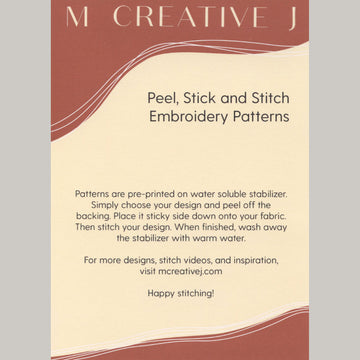 Bugs Stick and Stitch Embroidery Pattern