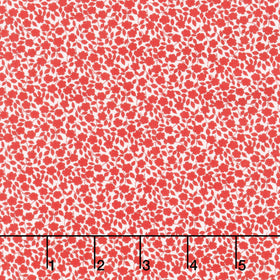 Aunt Grace Loves U - Vines and Flowers Red Yardage