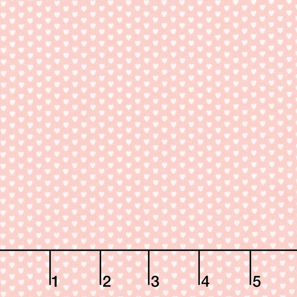 Aunt Grace Loves U - Mini Hearts Pink Yardage