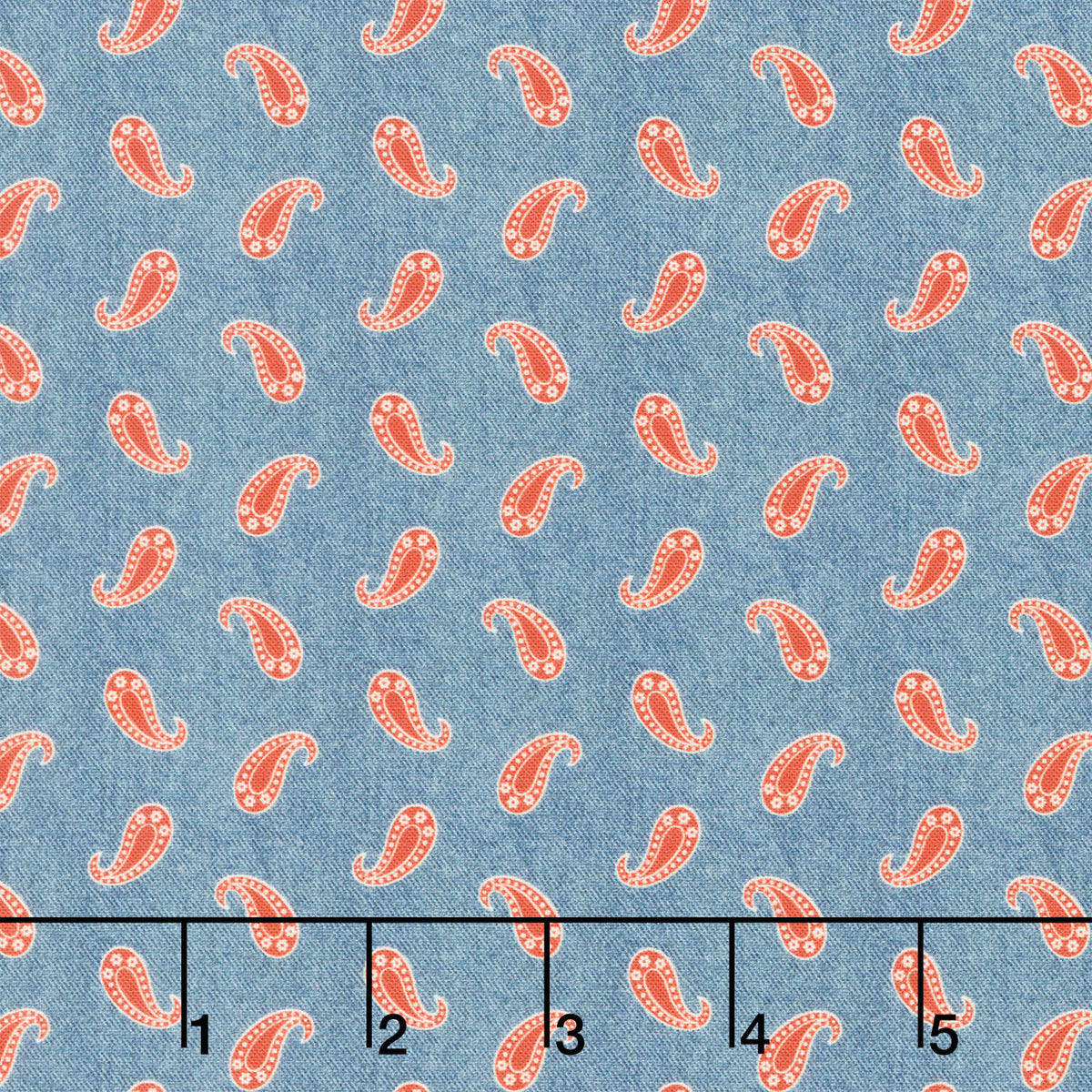 Bandana Bliss - Paisley Denim Yardage