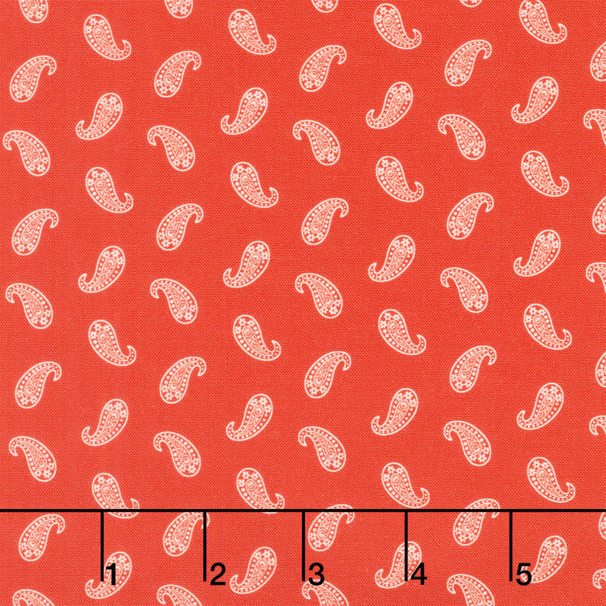 Bandana Bliss - Paisley Red Yardage