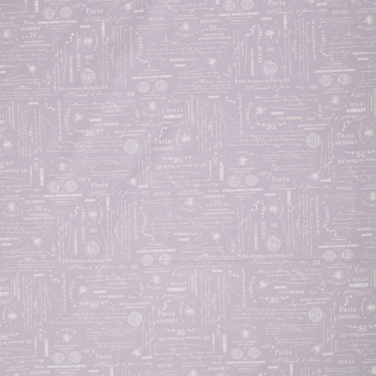 108" Premium Quilt Backs - Bee Script Charcoal 108" Wide Backing