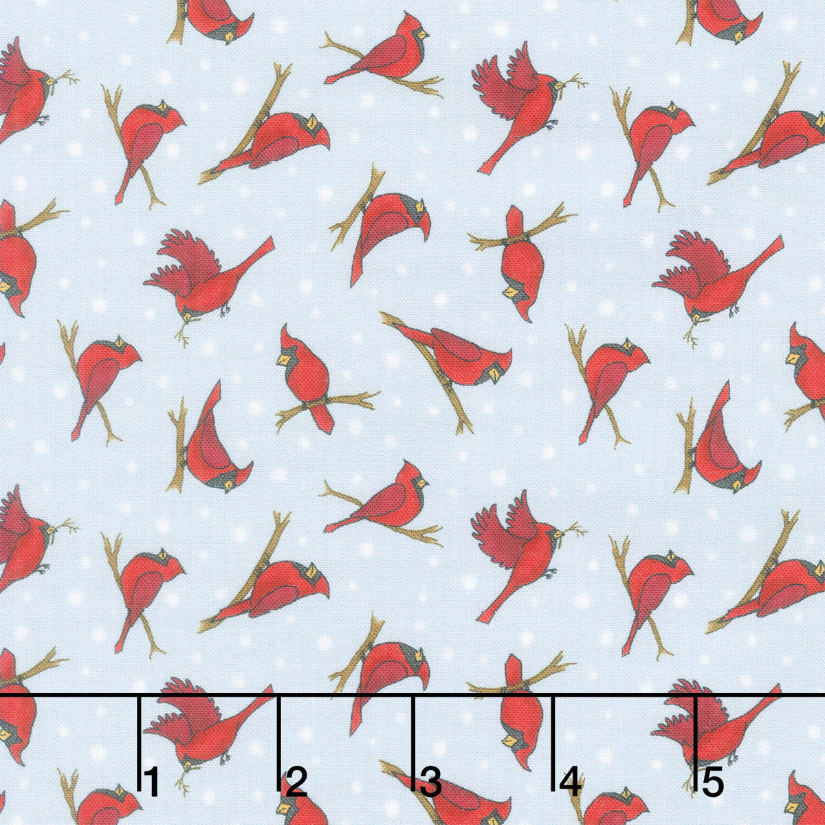Friends & Flakes - Cardinal Sky Yardage
