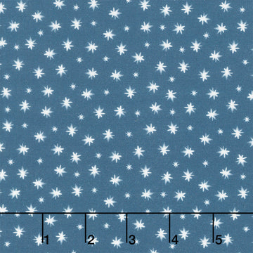 Friends & Flakes - Star Navy Yardage