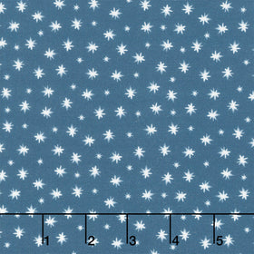 Friends & Flakes - Star Navy Yardage