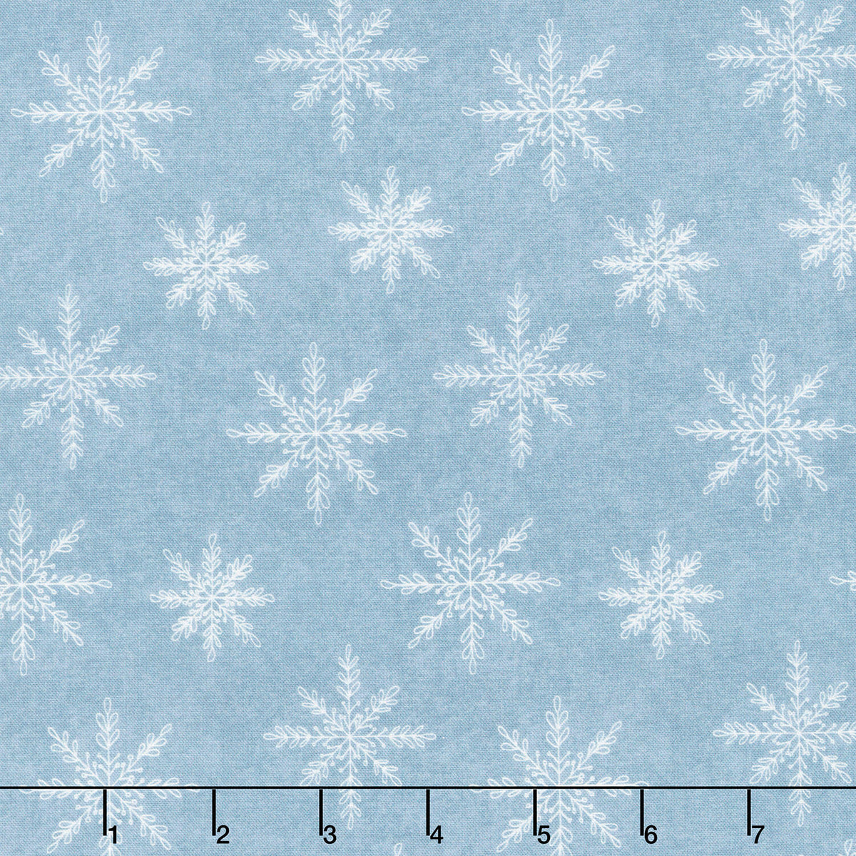 Friends & Flakes - Snowflake Blue Yardage