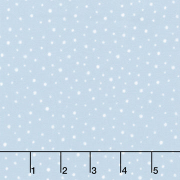 Friends & Flakes - Snowball Blue Yardage