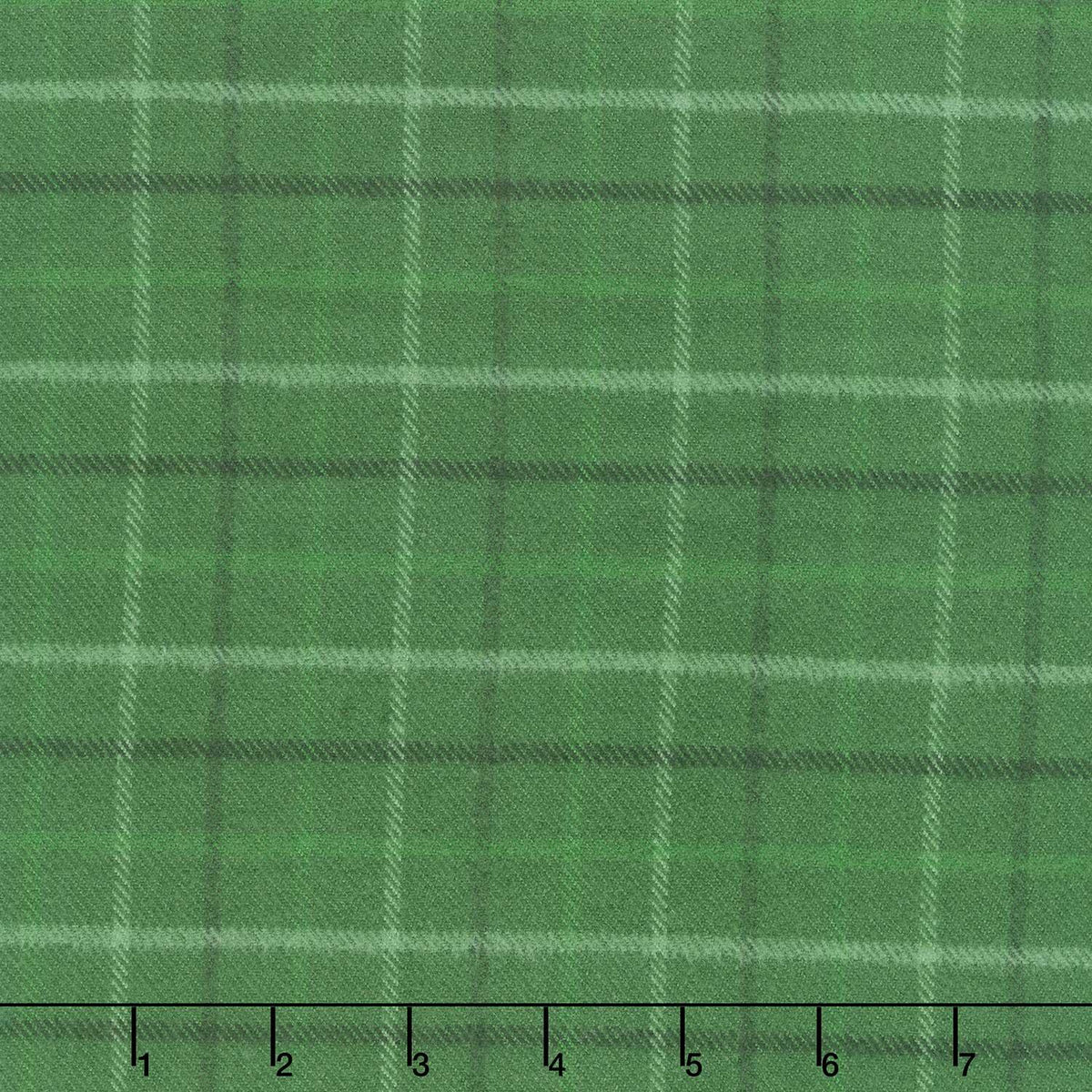 Primo Plaids Flannel - Holiday Cheer Tattersall Plaid Green Yardage