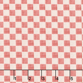 Love Letters - Check Red Yardage