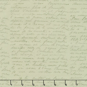 Love Letters - Letters Sage Yardage