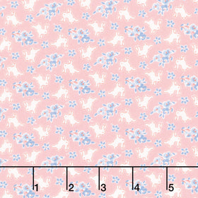 Aunt Grace Rock My Baby - Bunny Pink Yardage