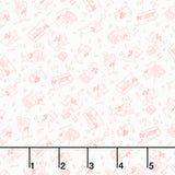 Aunt Grace Rock My Baby - Cat Pink Yardage