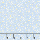 Aunt Grace Rock My Baby - Flower Blue Yardage
