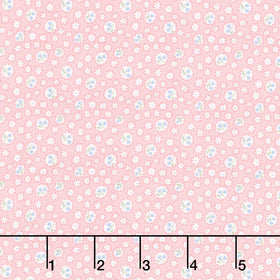 Aunt Grace Rock My Baby - Flower Pink Yardage