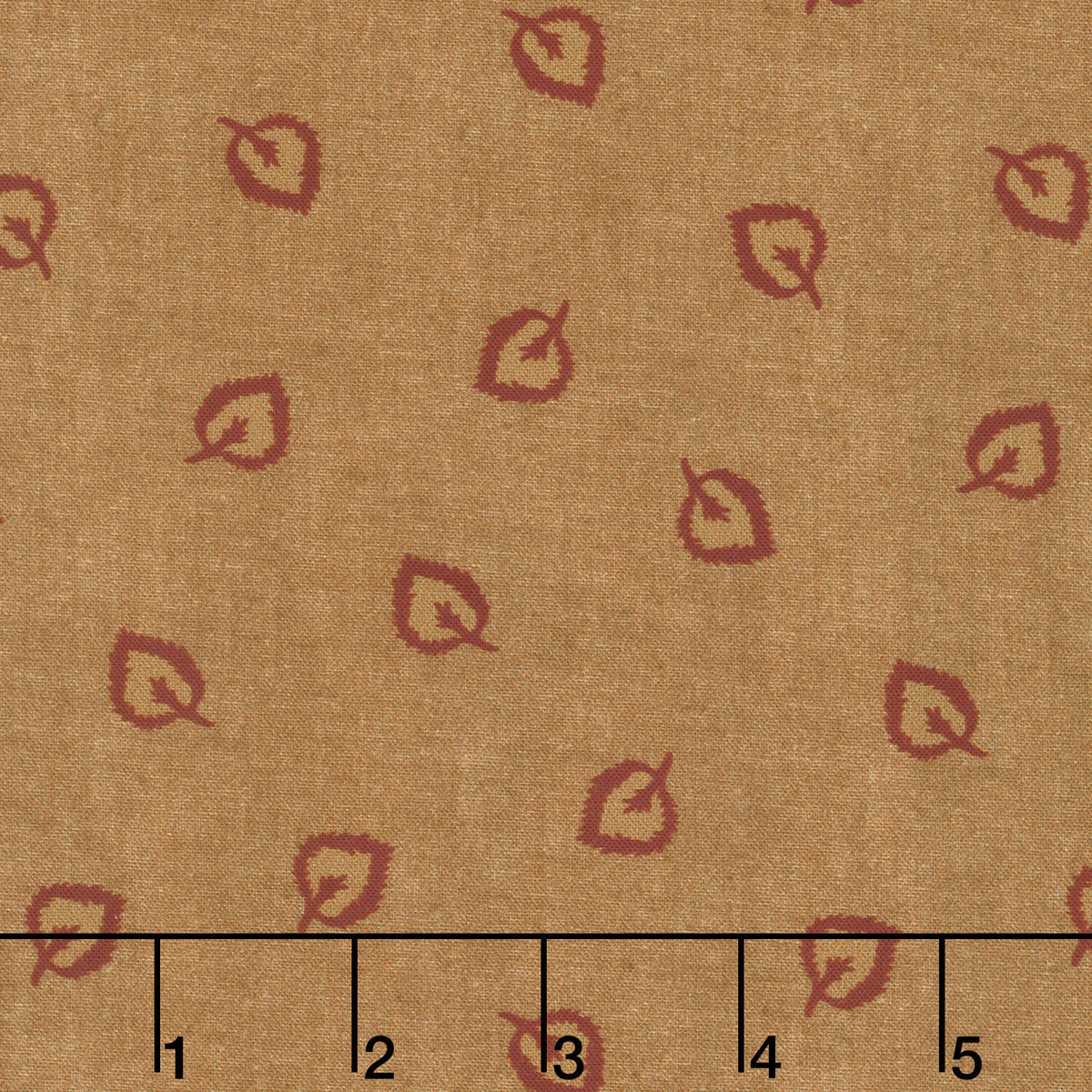 Oak Alley - Flowing Leaf Gold Yardage