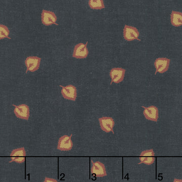 Oak Alley - Flowing Leaf Navy Yardage